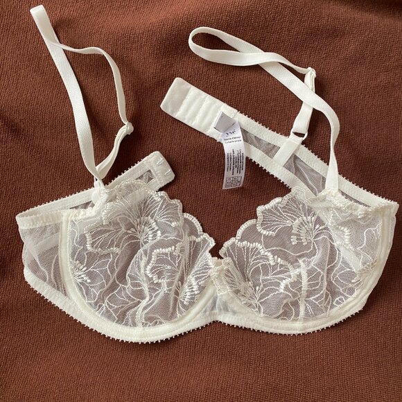 Ysé Source d'amour Half-cup bra Ivory 34A- Made in France - Picture 4 of 7